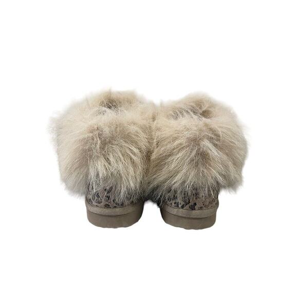 Very G Women’s Frost Leopard Print With Faux Fur Winter Boots Size 7 - Picture 4 of 7